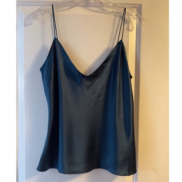 Jovani Deep Green Silk Tank - Picture 1 of 4